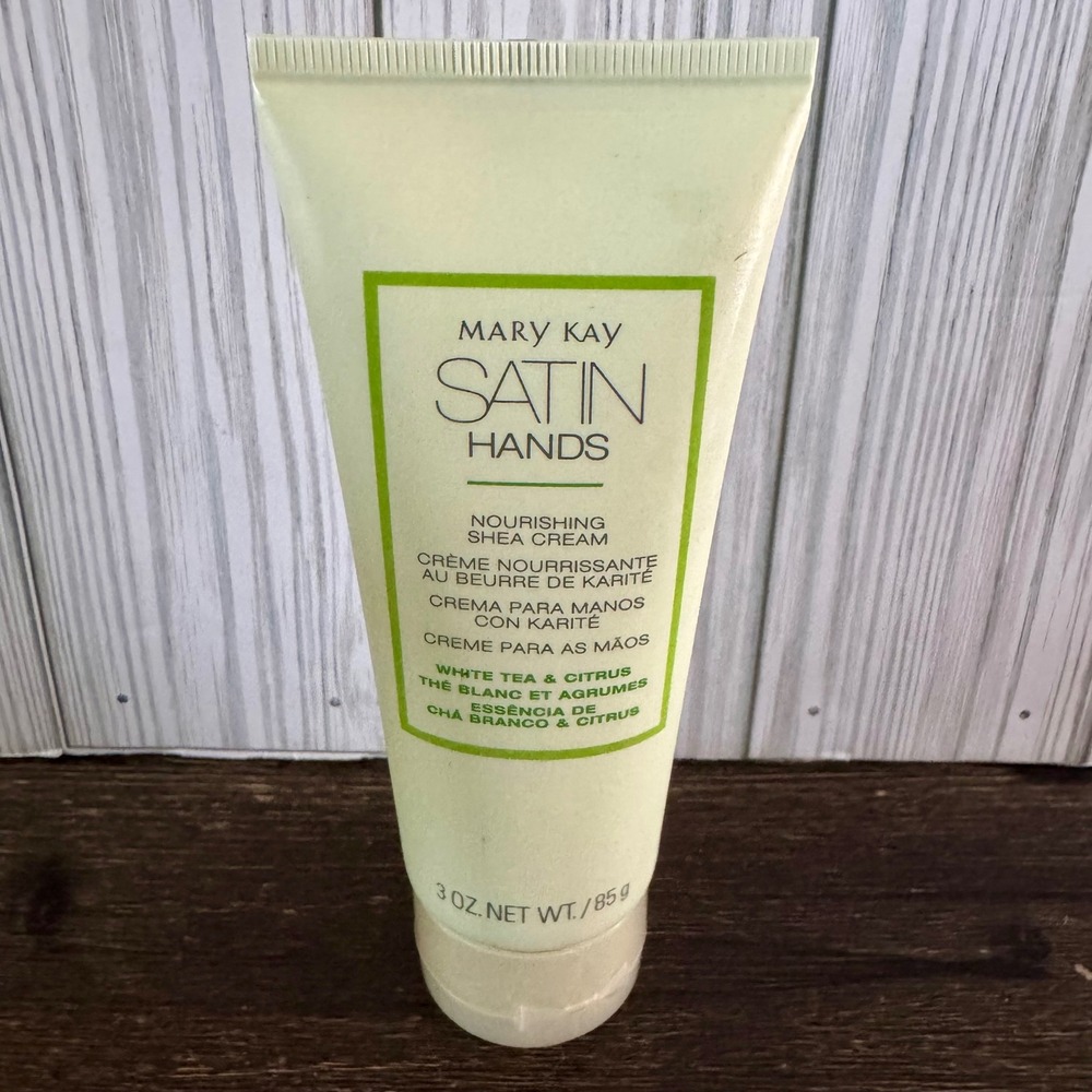 Mary Kay Satin Hands White Tea & Citrus Shea Scrub and 2 Hand Creams Set New - Picture 5 of 5